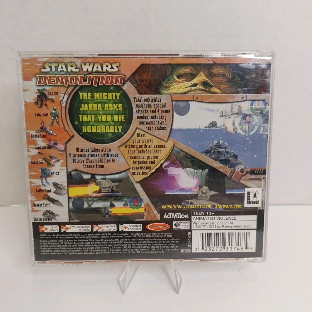 Star Wars Demolition Sega Dreamcast CASE & MANUAL ONLY No Disc Authentic